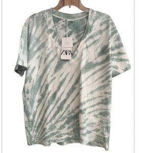 Zara v neck top size M